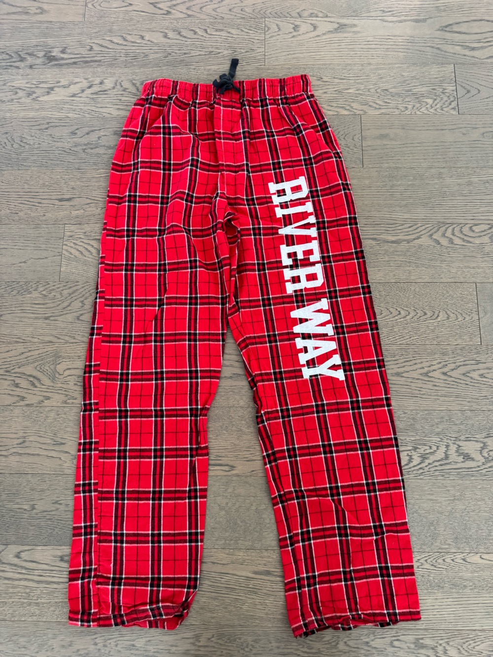 RIVERWAY red and black pajama pants
